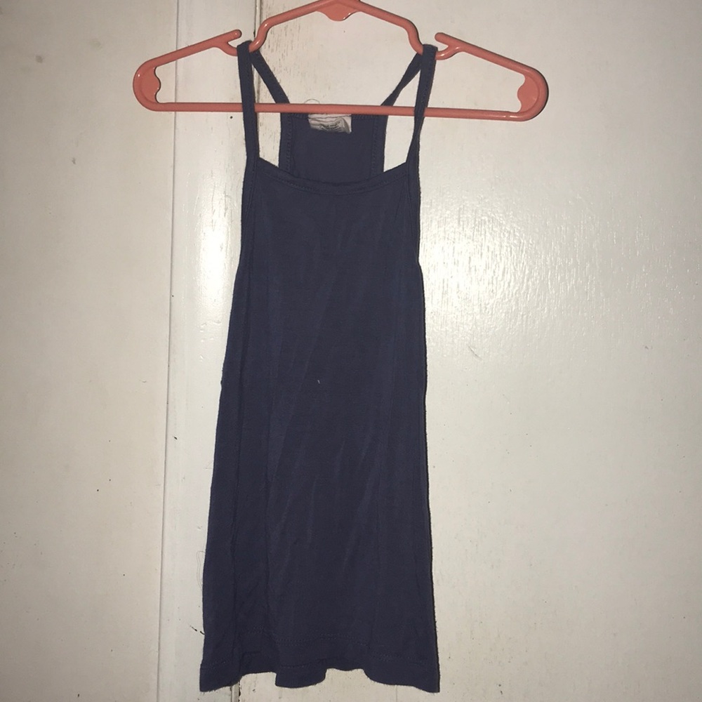 Blue halter top